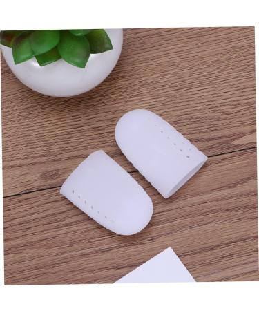 DOITOOL Silicone Gel High Heel Protectors - 2 Pair Big Toe Caps for Toe Relief and Cushioning - Size 2, White - Buy Online on GoSupps.com