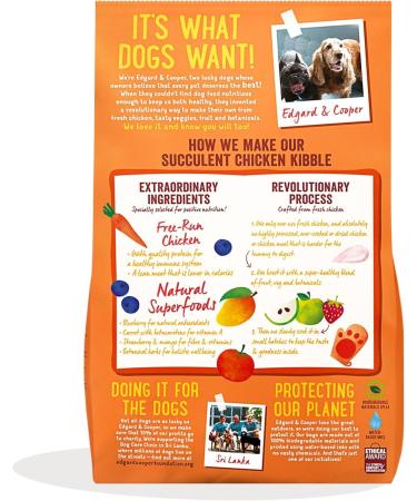 Edgard & Cooper Adult Dog Food 12kg Fresh Free-Range Chicken - Grain Free & Fresh Meat - Buy Online on GoSupps.com