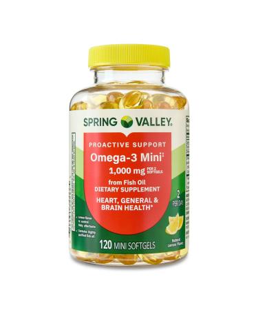 Convergence Proactive Support Omega-3 Mini from Fish Oil Dietary Supplement 1000 mg 120 Count