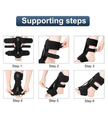 Cheerlink Plantar Fasciitis Night Splint Adjustable & Breathable Brace for Pain Relief | Ideal for Plantar Fasciitis & Achilles Tendonitis (Black) - Buy Online on GoSupps.com