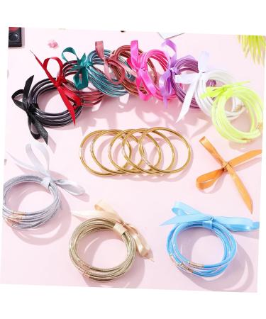 DIYEAH 60pcs Bracelet Ribbon Set 60 Pieces Girl Silica Gel Miss Gift - Buy Online on GoSupps.com