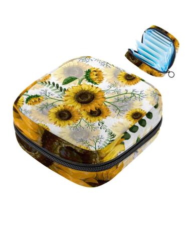 Sunflower ladies-laden napkins-storage bag portable periodic bag for women teenagers girls menstrual cup breastfeeding pillow holder