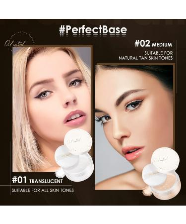 Focallure PerfectBase Oil-Control Translucent Loose Setting Powder Medium 02 with Super Soft Powder Puff - Long-Lasting Shine-Free Finish - Buy Online on GoSupps.com