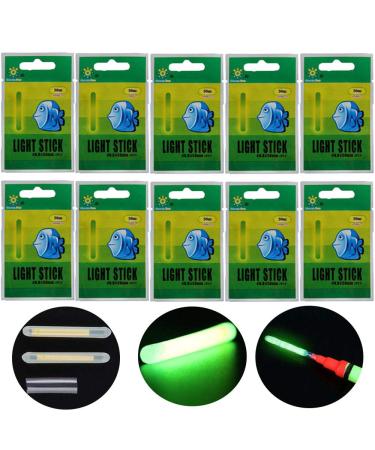 QualyQualy Fishing Glow Sticks for Bobbers 1" 1.5" 2" 3" Fishing Bobber Lights, Fishing Rod Bell Alarm Lights, Bobber Glow Sticks Bulk Kit 50Pcs 20Pcs 10Pcs 20 Pcs 6.0*50mm(2")