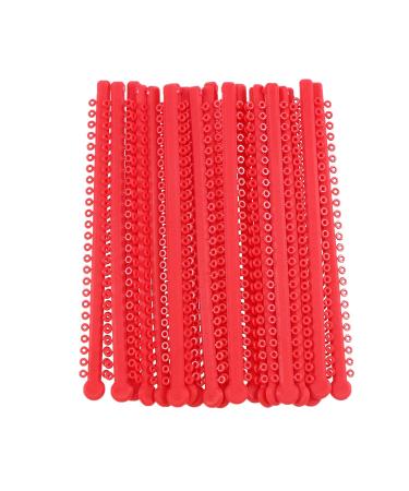 DEBKSGEOTI Dental Orthodontic Ligature Bands - Elastic Rubber Bands (L-Red-17#) | International Shipping Available - Buy Online on GoSupps.com