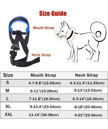 ILEPARK Adjustable Dog Muzzle for Anti-Biting and Chewing - Small, Medium, Large Dogs - Breathable Fabric - S Blue - Buy Online on GoSupps.com