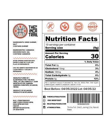 Inca Trail Dried Shrimp Powder - Gluten-Free Organic Seasoning | High Protein Cajun Seasoning for Cooking - 3oz - Buy Online on GoSupps.com