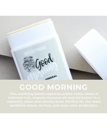 Rustic MAKA Natural Deodorant - Good Morning | Aluminum & Paraben Free | Odor-Neutralizing | Vegan & Cruelty-Free - Buy Online on GoSupps.com