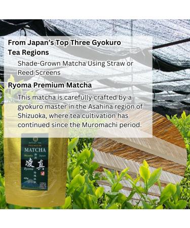 Daisan Tea Ceremonial Matcha 40g Premium Japanese Matcha Powder from Asahina Shizuoka StoneGround Bright Green Color & Smooth Umami Pure Natural Tea with No Additives - Buy Online on GoSupps.com