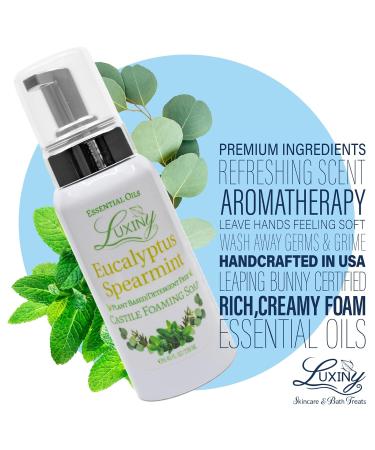 Castile soap Liquid Foaming Hand Soap All Natural Moisturizing Hand Wash for the Kitchen & Bathroom Palm Oil Free Vegan & Cruelty Free Made in the USA 8.45 oz. 2 Pack (Eucalyptus Spearmint) - Buy Online on GoSupps.com