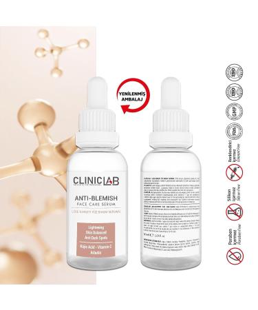 ClinicLab Anti-Blemish Serum for Face with Hyaluronic Acid & More | Skin Lightening & Dark Spots Remover for Women & Men - Buy Online on GoSupps.com
