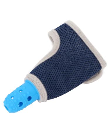 Baby Finger Protector & Teething Ring - Breathable Silicone Glove in Blue for Anti-Thumb Sucking Protection - Buy Online on GoSupps.com
