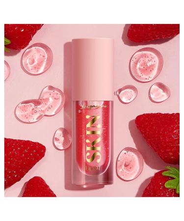 Jolilab High Shine Hydrating Lip Oil Set - Non-Sticky Tinted Fruit Flavor Lip Moisturizer for Women and Girls (Strawberry+Coconut) - Buy Online on GoSupps.com