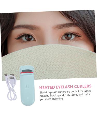 FOMIYES 2pcs Electric Eyelash Curler Set - Rechargeable Handheld Heating Curlers with Comb & Mascara Brush for Perfect Lashes - Portable Eyelash Curling Accessories - Buy Online on GoSupps.com
