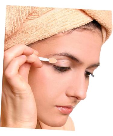 Healeved 100 Pcs Double Ended Eyeshadow Brush Eyeshadow Sticks Eye Shadow Applicator Sponges Makeup Emulsion - Buy Online on GoSupps.com