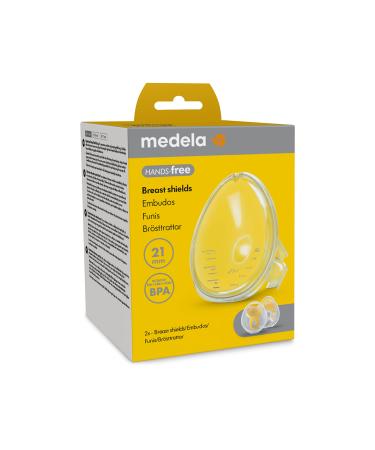 Medela Hands-free breast shields 2x breast shields BPA-free Medela Hands-free pump accessories Hands-free collection cup accessories 21 mm
