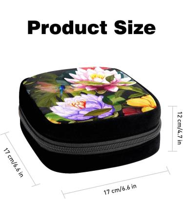 Period Bag Sanitary Napkin Storage - GIAPB Pad Holder & Makeup Pouch, Art Painting Flower Animal Design - Buy Online on GoSupps.com