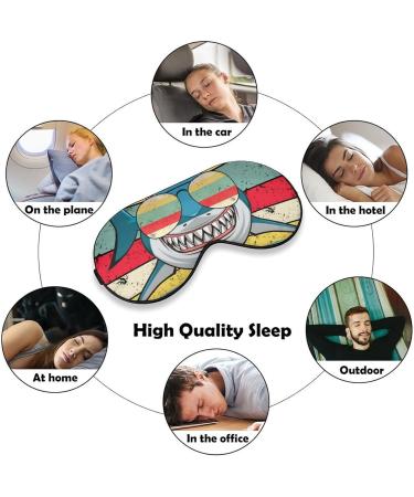 Buy Cute Daddy Shark Sleeping Mask - Soft Eye Mask with Adjustable Strap for Comfortable Sleep - Buy Online on GoSupps.com
