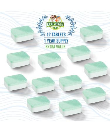 Heavy Duty Dishwasher Cleaner - Septic Safe Odor & Limescale Removal - 12 Unscented Tablets for 12 Month Supply - Buy Online on GoSupps.com