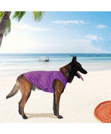 Kickred 2 Pack Summer Dog Shirts - Fast-Drying Sleeveless Clothing for Medium Dogs - Unique Patterns in Light Blue & Fuchsia - Buy Online on GoSupps.com