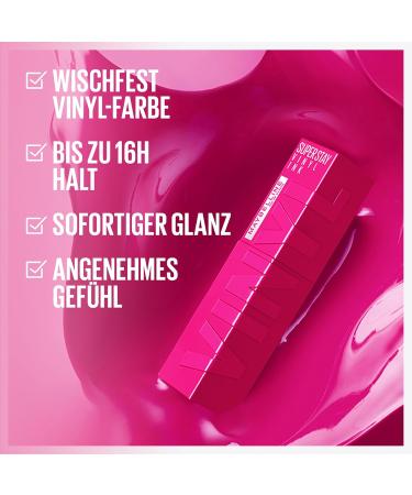 Buy Maybelline New York Super Stay Vinyl Ink Liquid Lipstick - 16 Hours of Hold Shiny Finish No. 145 Rogue 4.2 ml - International Shipping Available - Buy Online on GoSupps.com