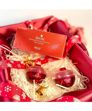 AILKE BOOST LUSTER Skin Whitening and freckle removal day and night pearl face cream with collagen hyaluronic acid impurities treatment rejuvenating skin - Buy Online on GoSupps.com