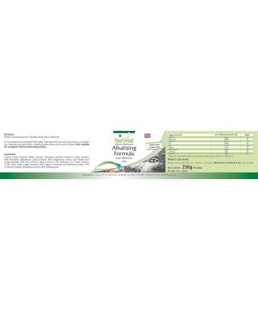 Fairvital | Alkaline formula powder - with calcium magnesium potassium zinc iron copper molybdenum chromium and selenium - VEGAN - 250g - Buy Online on GoSupps.com