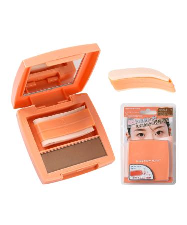 Kiss New York Magic Eyebrow Stamp Eyebrow Powder Natural Shape (Milk Tea Brown) - Buy Online on GoSupps.com