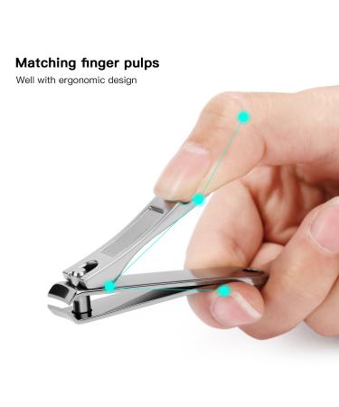 Bestope Nail Snap Set - Premium Stainless Steel Fingernail & Toenail Clippers with File | 2-Piece Manicure Tool for Perfect Nail Care - Ships Worldwide - Buy Online on GoSupps.com