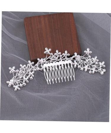 FRCOLOR Rhinestone Alloy Hair Comb Bridal Hair Comb Bridal Flower Hair Comb Rhinestone Headpiece Rhinestone Hair Accessories Wedding Headpiece Wedding Headdress Wedding Flower Hair Comb - Buy Online on GoSupps.com