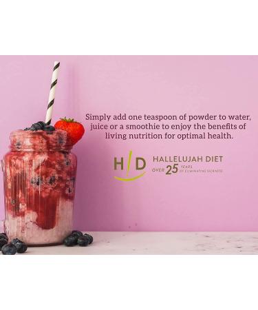 Hallelujah Diet Organic BarleyMax Green Juice Powder - Berry Flavor (8.5oz, 120 Servings) - Buy Online on GoSupps.com