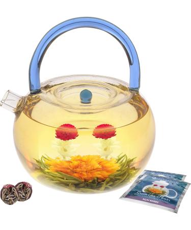 Boules de th vert aux baies rouges Teabloom en cartouche cadeau de 12 fleurs 4 vari t s de th sculpt aux baies rouges : canneberge myrtille baie d a a et fraise + th vert 12 Baies rouges th fleurs - Buy Online on GoSupps.com