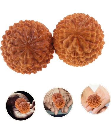 FRCOLOR 10 STK Durian-Shaped Hand Massage Balls | Wooden Acupuncture Massage Device | Yoga Body Fitness Roller - Buy Online on GoSupps.com