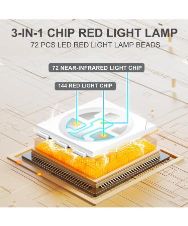 Red Light Lamp Belt Near Infrared Light Lamp Belt with 216 Pcs Dual Chips with Cord - Buy Online on GoSupps.com