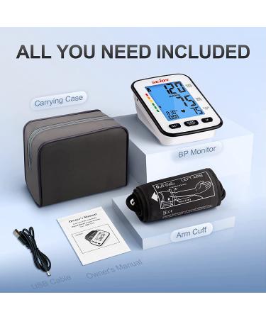Upper Arm Blood Pressure Monitor | Automatic Digital BP Machine with English & Spanish Talking | Large Backlit Display | Home Use Irregular Heartbeat & Hypertension Detector - Buy Online on GoSupps.com