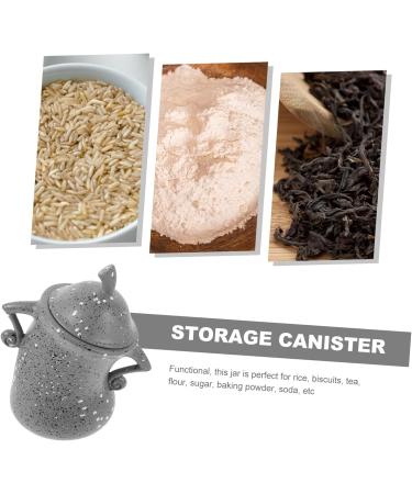 HOMSFOU Sealing Storage Canister Multi-function Coffee Bean Canister Sealed Canister Kitchen Coffee Bean Canister Home Supply Funny Canister Desktop Resin Convenience Jar Office - Buy Online on GoSupps.com