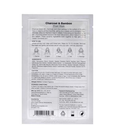 Buy Nykaa Naturals Skin Secrets Bubble Sheet Mask - Charcoal & Bamboo | Revitalizing Detox Face Mask | International Shipping Available - Buy Online on GoSupps.com