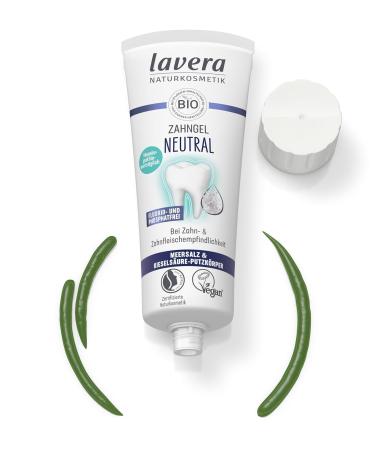 Lavera Fluoride-Free Vegan Dental Care with Sea Salt & Silica | 75ml - Allergy-Friendly Phosphate-Free Homeopathy-Compatible - Buy Online on GoSupps.com