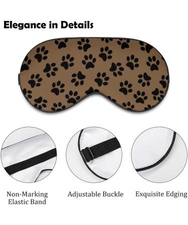 Adjustable Dog Paw Pattern Sleep Mask Eye Cover for Yoga, Travel, and Night Nap - Buy Online on GoSupps.com