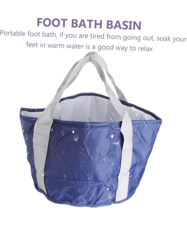 FRCOLOR 1pc Foldable Footbath Collapsible Bucket Folding Water Bucket Foot Tub Basin Foot Spa Bucket Foot Care Basin Feet Washing Basin Foot Wash Basin Travel Peva Laundry Tub Camping - Buy Online on GoSupps.com