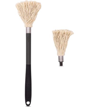 GRILLHOGS 18-inch Basting Mop with Bonus Head - Perfect for Sauce Lovers! Soft Grip Handle, Dishwasher Safe - Buy Online on GoSupps.com