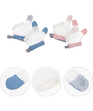 Healvian Kids Tools Kids Tools Kids Tools Baby Stop Thumb Sucking Kid Infant Stop Thumb Sucking Kit Soft Mesh Fabric Stop Sucking Glove No Scratch Breathable Finger Thumb Protector S 2 Pairs Mittens Small - Buy Online on GoSupps.com