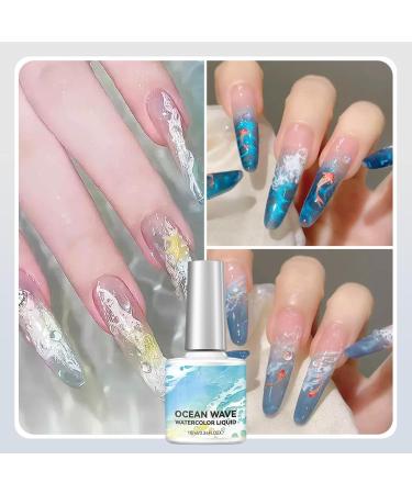  Whnbuij Aqueous gradation gel liquid paint 10 ml bottle. Smooth application even layering layering of transparent coats color control fluorescent design three-dimensional effect. - Buy Online on GoSupps.com