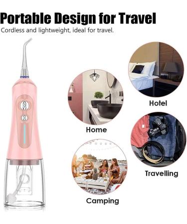 Water Flosser Professional Cordless Oral Irrigator - 320ML Portable Rechargeable & Waterproof 6 Modes 4 Jet Tips - Easy to Clean & Space-Saving - Buy Online on GoSupps.com