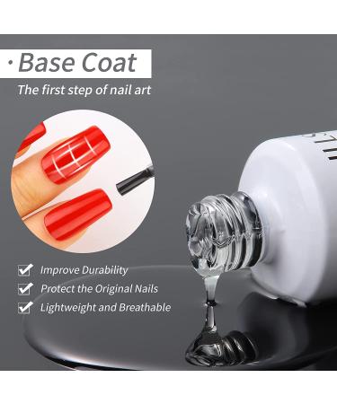 AILLSA 3PCS Base and Top Coat Set - No Wipe Matte & Mirror Gloss | Long-Lasting Gel Nail Polish | UV LED Soak Off | Nail Art DIY - Buy Online on GoSupps.com