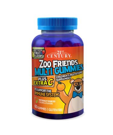 21st Century Zoo Friends Multi Gummies Plus Extra C 60 Gummies