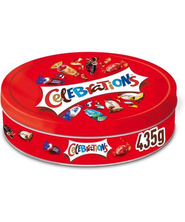 CELEBRATIONS - Bo te cadeau en m tal avec assortiment de chocolat SNICKERS TWIX MARS MALTESERS BOUNTY et autres - 435g (Lot de 4) - Buy Online on GoSupps.com