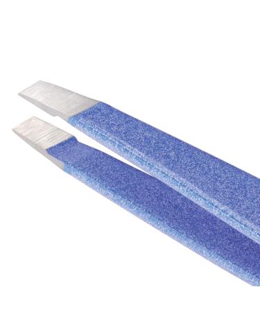 Tweezerman Mini Slant Tweezer - Granite Sky | Travel Tweezers for Eyebrows and Facial Hair - Buy Online on GoSupps.com