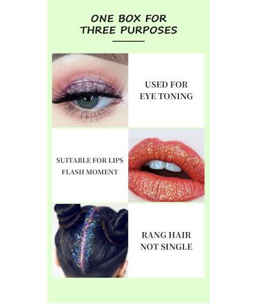 Shop Long Lasting Shimmery Eyeshadow Compact - Glitter & Sequins Pigment Eye Makeup for Stunning Looks - Buy Online on GoSupps.com