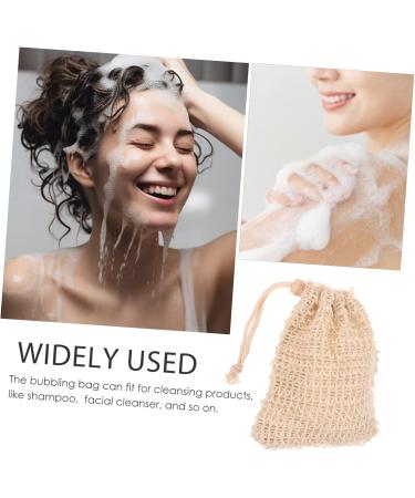 HAPINARY 10pcs Net Soap Foaming Soap Pouches Drawstring Soap Drawstring Sisal Ramie - Buy Online on GoSupps.com